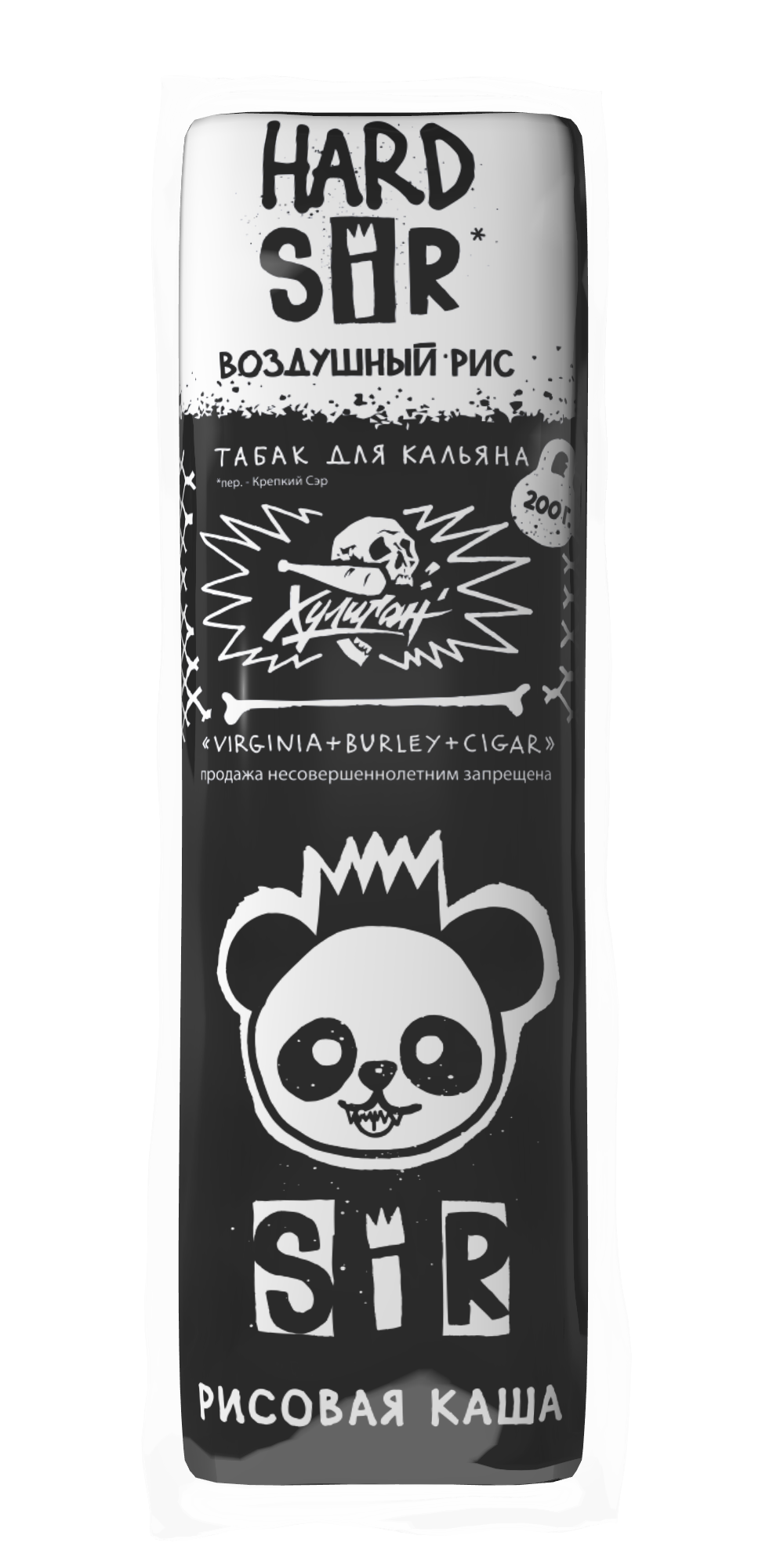Табак для кальяна - Хулиган HARD - SIR ( с ароматом воздушный рис ) - 200 г