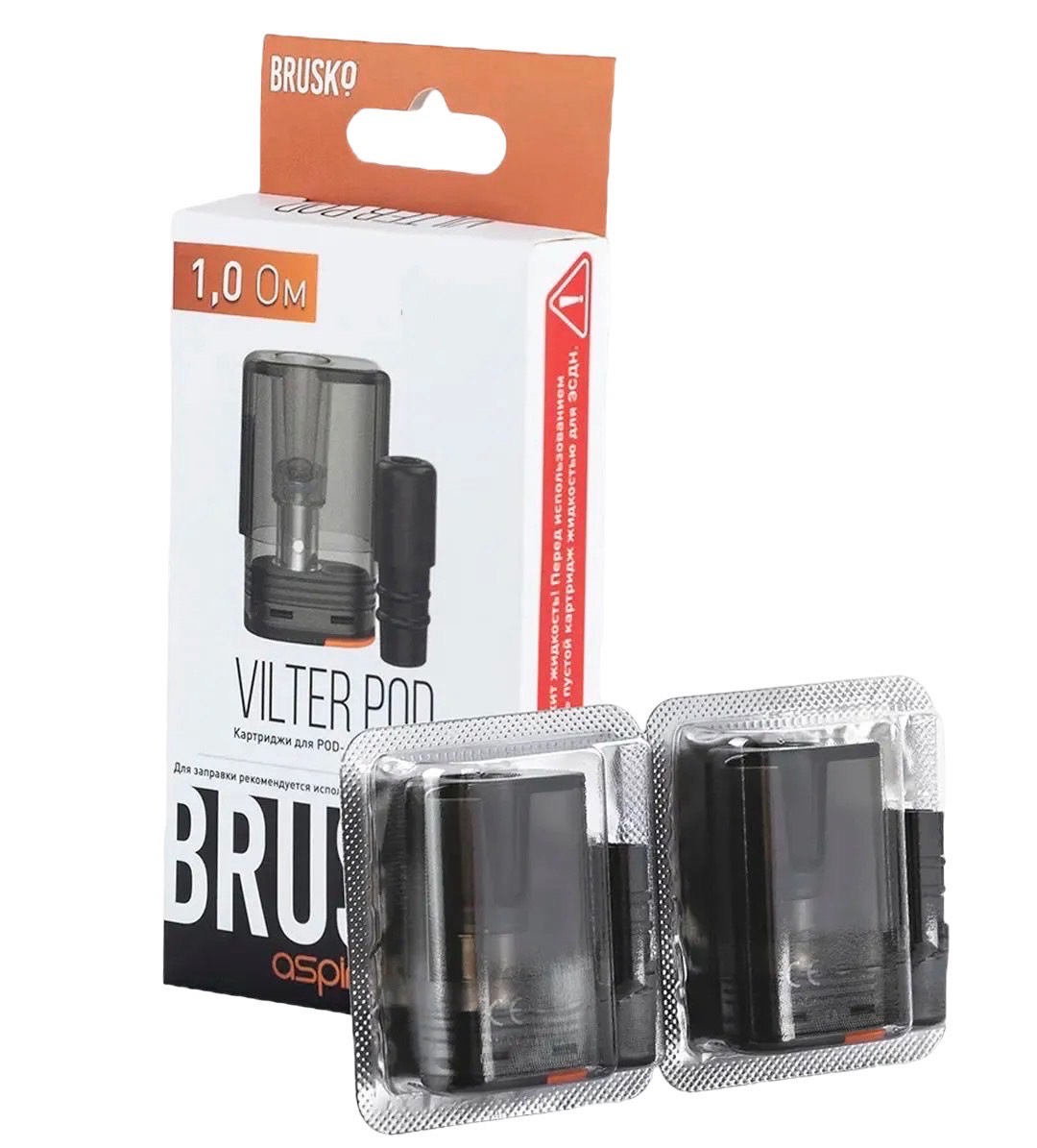 Картридж Brusko -  Vilter 1.0 ohm (кратно 2-ум в коробке) - 1 шт