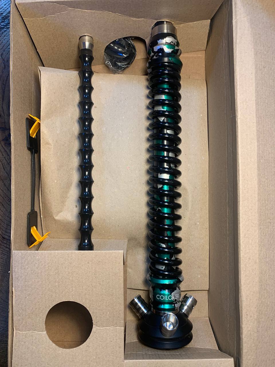 Кальян - Mamay - Coilovers - ( Зелено-серый камуфляж шахта - черная спираль )