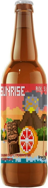 Сидр - Gravity Project - Sunrise (грейпфрут-розмарин, полусладкий) - 0,5 л
