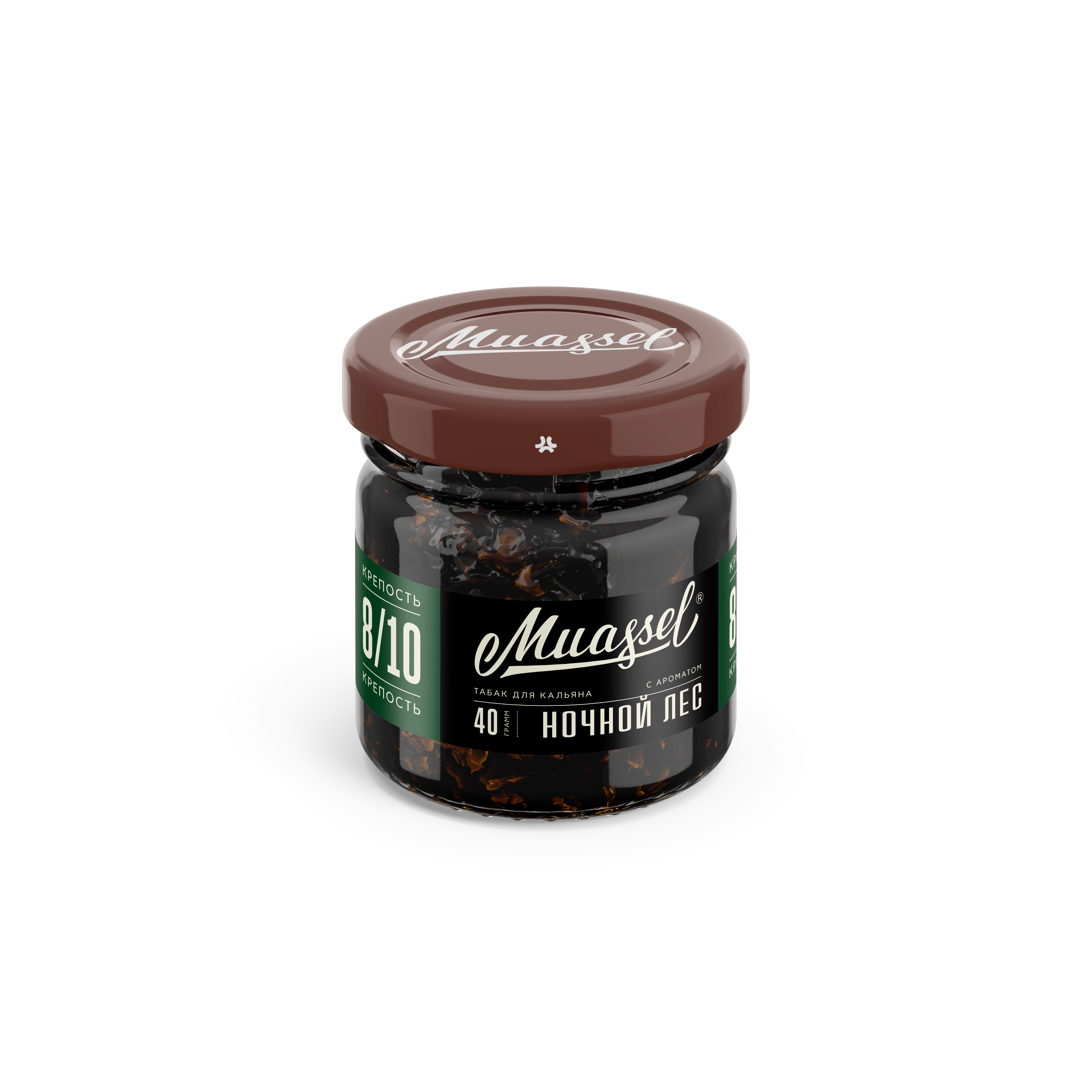 Табак для кальяна - Muassel extra strong 8/10 - Ночной лес ( с ароматом хвоя, дикие ягоды ) - 40 г