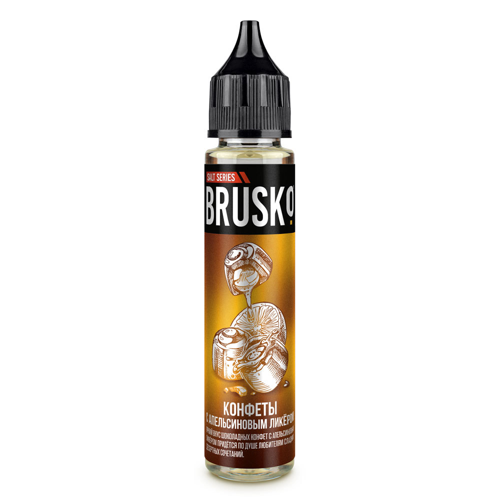 Жидкость - Brusko - Salt 50 - Конфеты с апельсиновым ликером - 30 ml