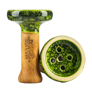 Чаша для кальяна - Облако - Black Glaze - зелено-черный мрамор