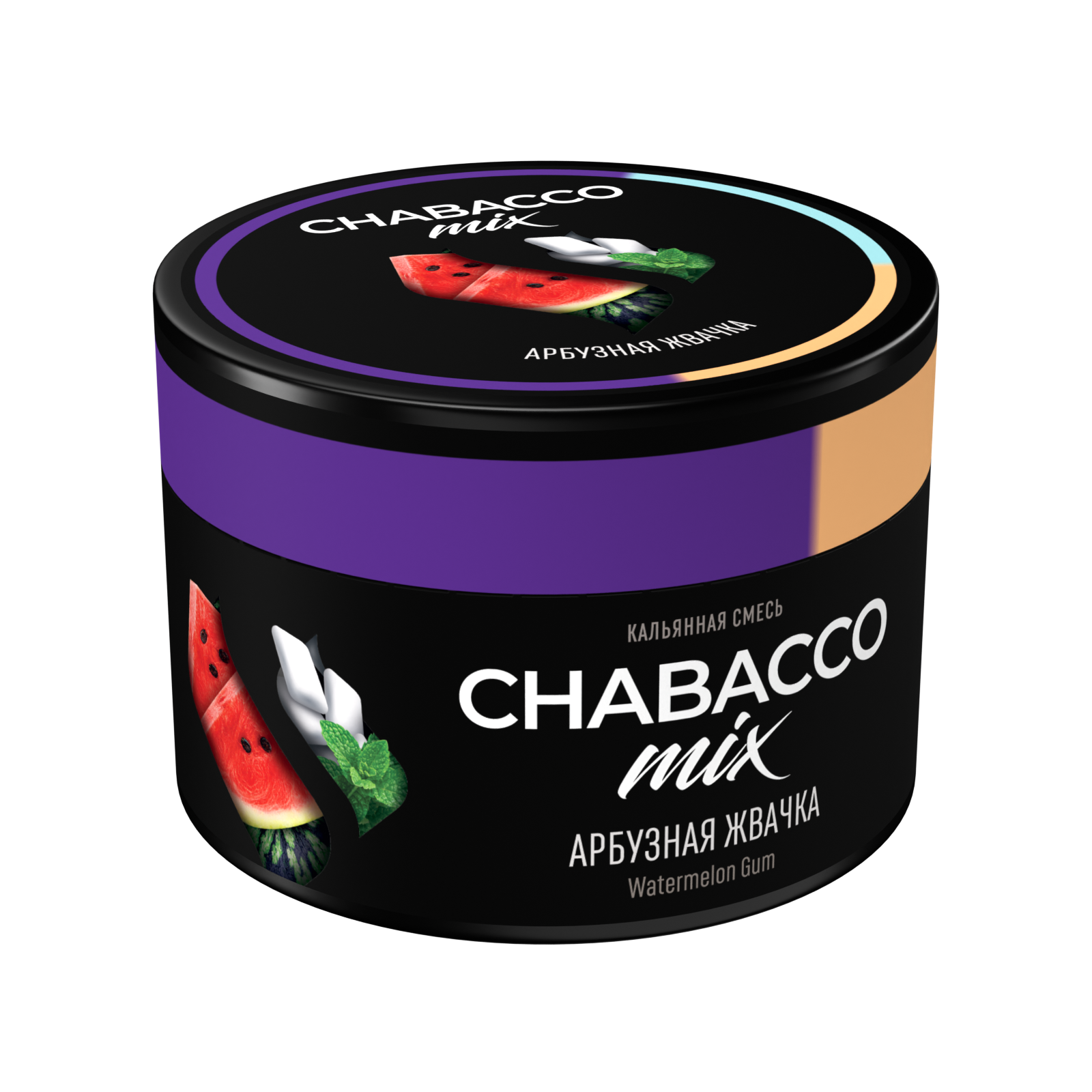 Бестабачная смесь для кальяна - Chabacco Mix - Watermelon Gum ( с ароматом арбузная жвачка ) - 40 г