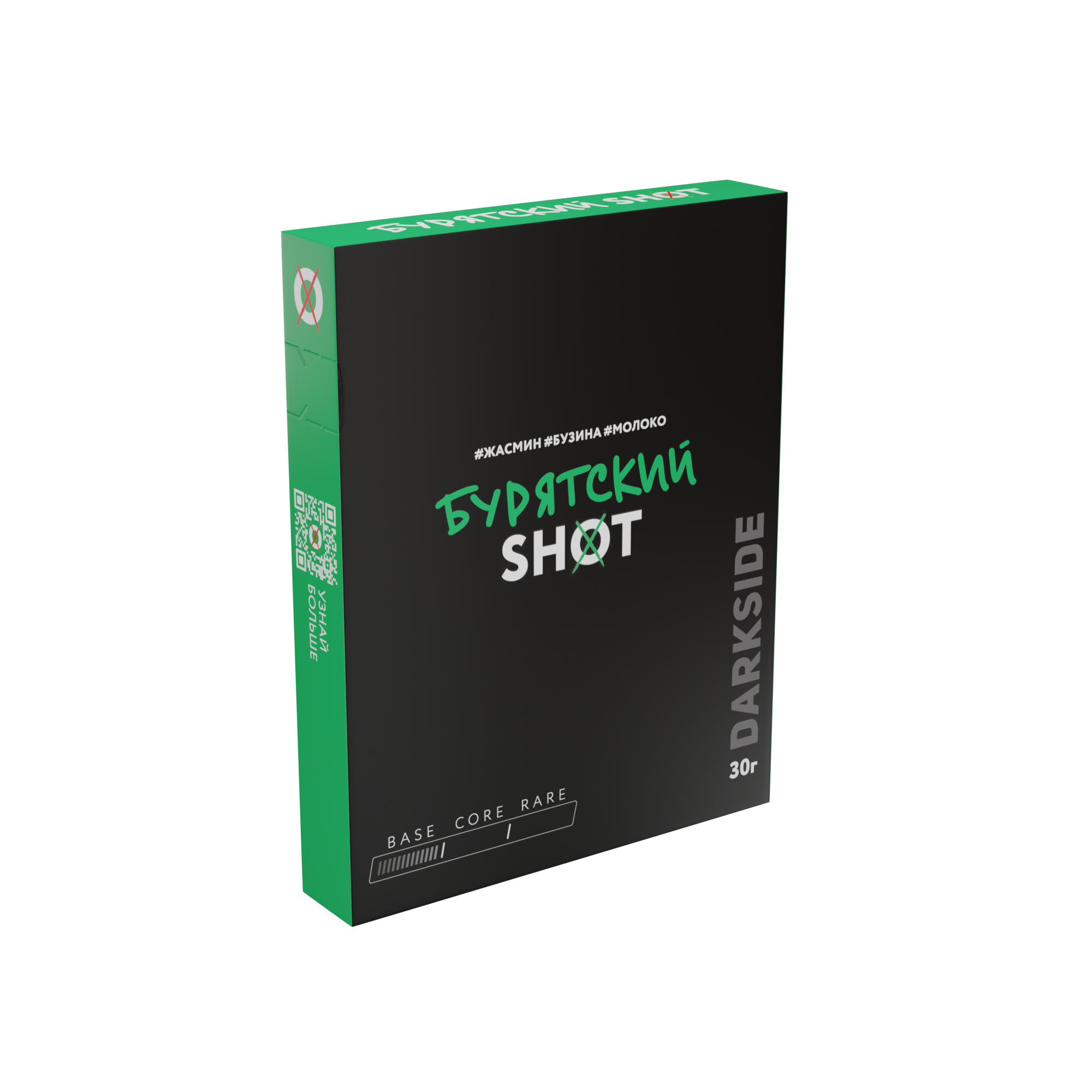 Табак для кальяна - Darkside - Shot - Бурятский трип ( с ароматом жасмин, бузина, молоко ) - 30 г