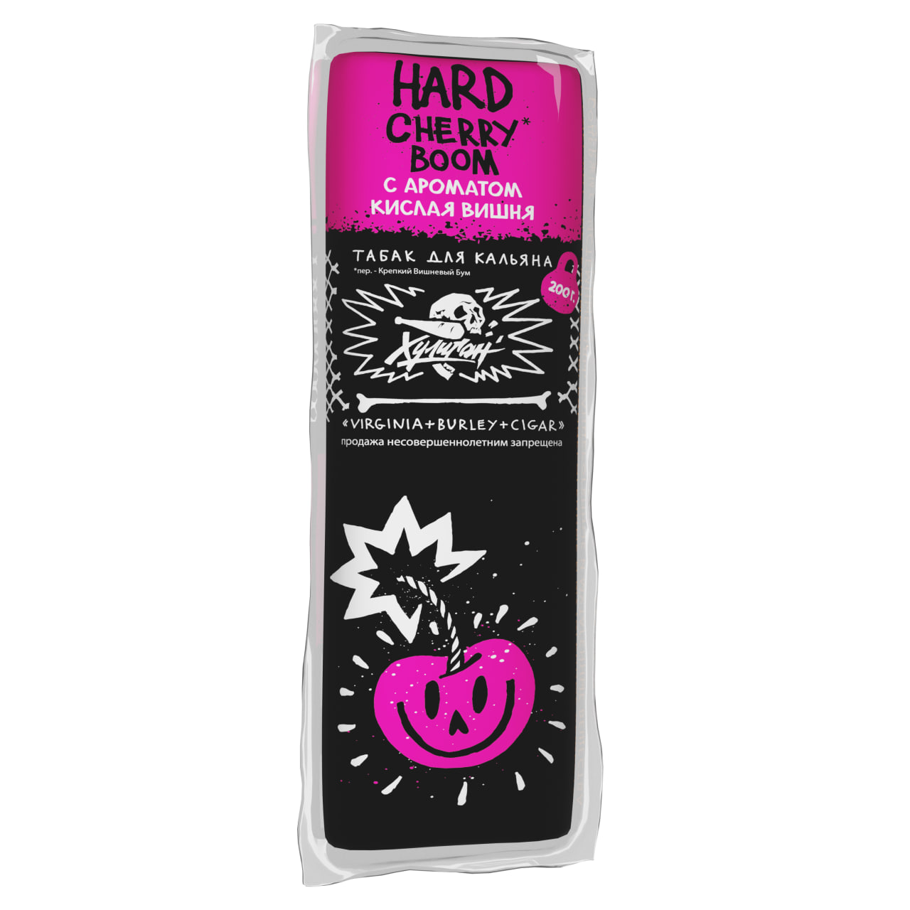 Табак для кальяна - Хулиган HARD - CHERRY BOOM ( с ароматом кислая вишня ) - 200 г