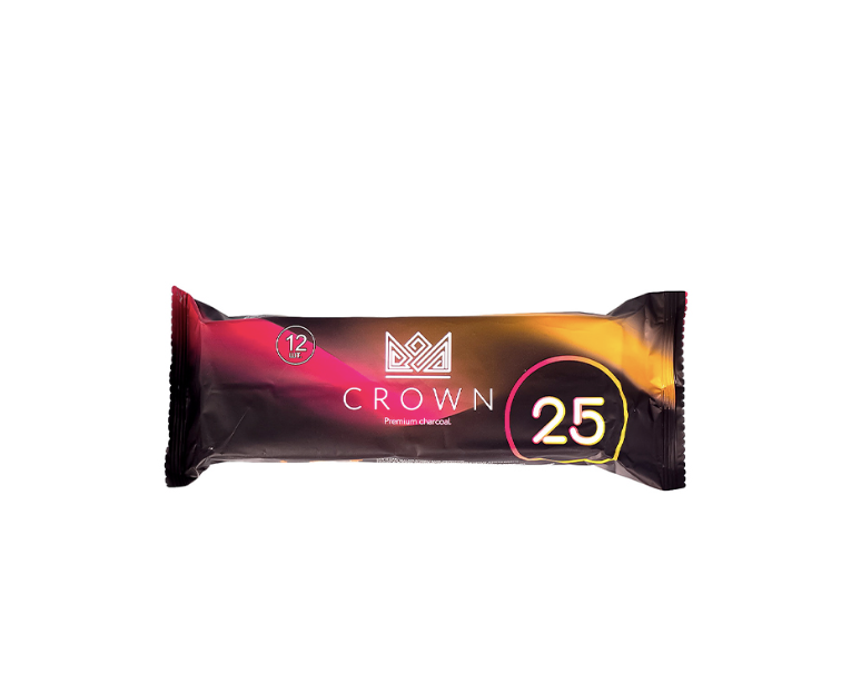 Уголь - Crown 25 мм - блистер 12 шт