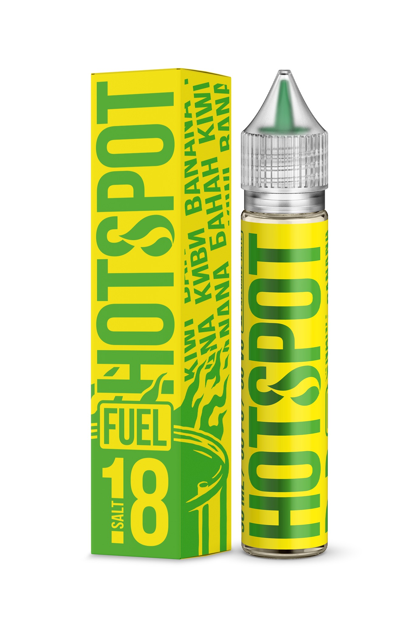 Жидкость - Hotspot Fuel - Salt 18 - Kiwi Banana - 30 ml