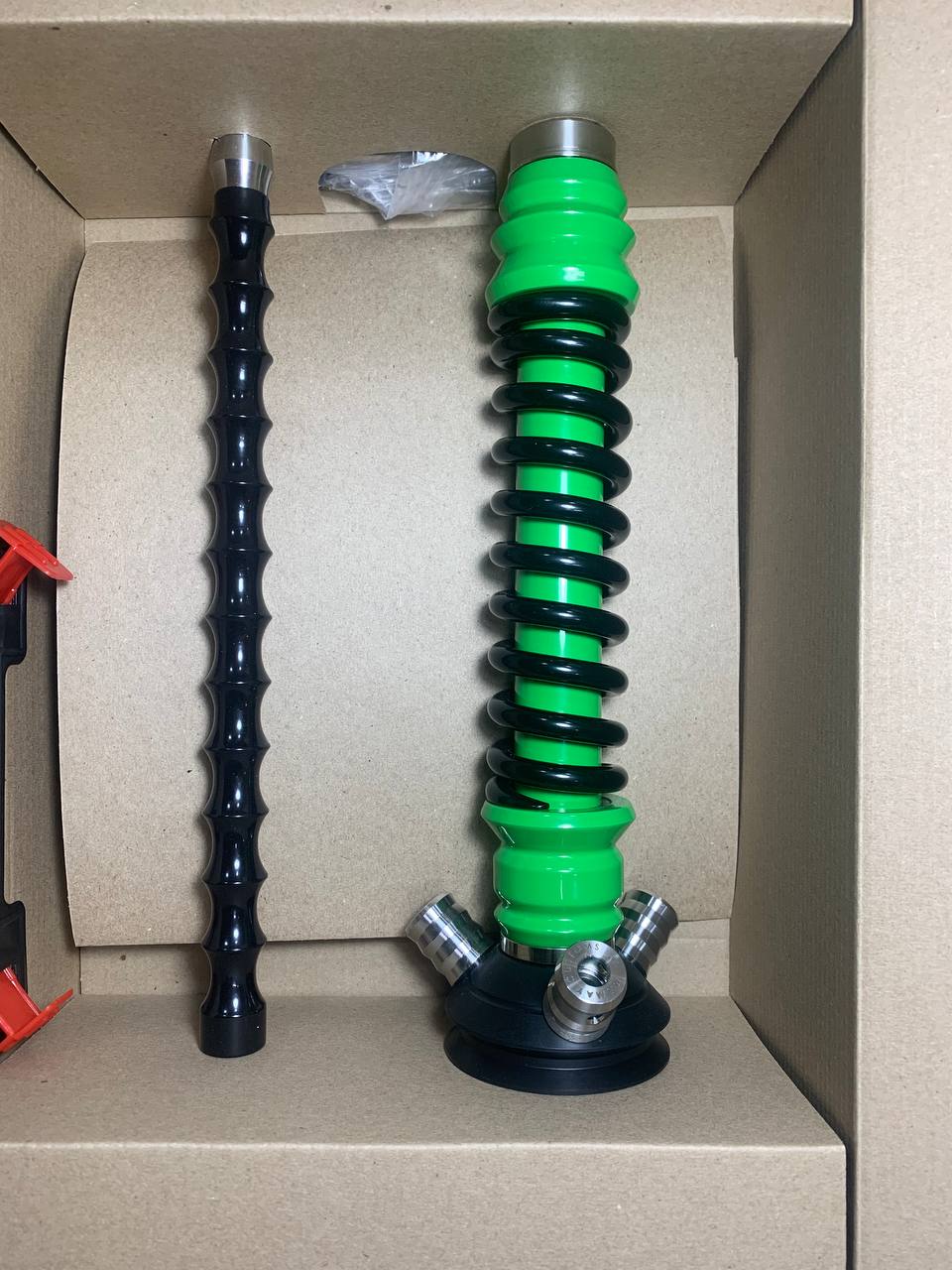 Кальян - Mamay - Coilovers Mini - ( Зеленая шахта - черная спираль )