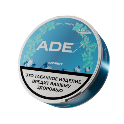 Жевательный табак - ADEX - Medium SLIM - Ice Mint - 10 г