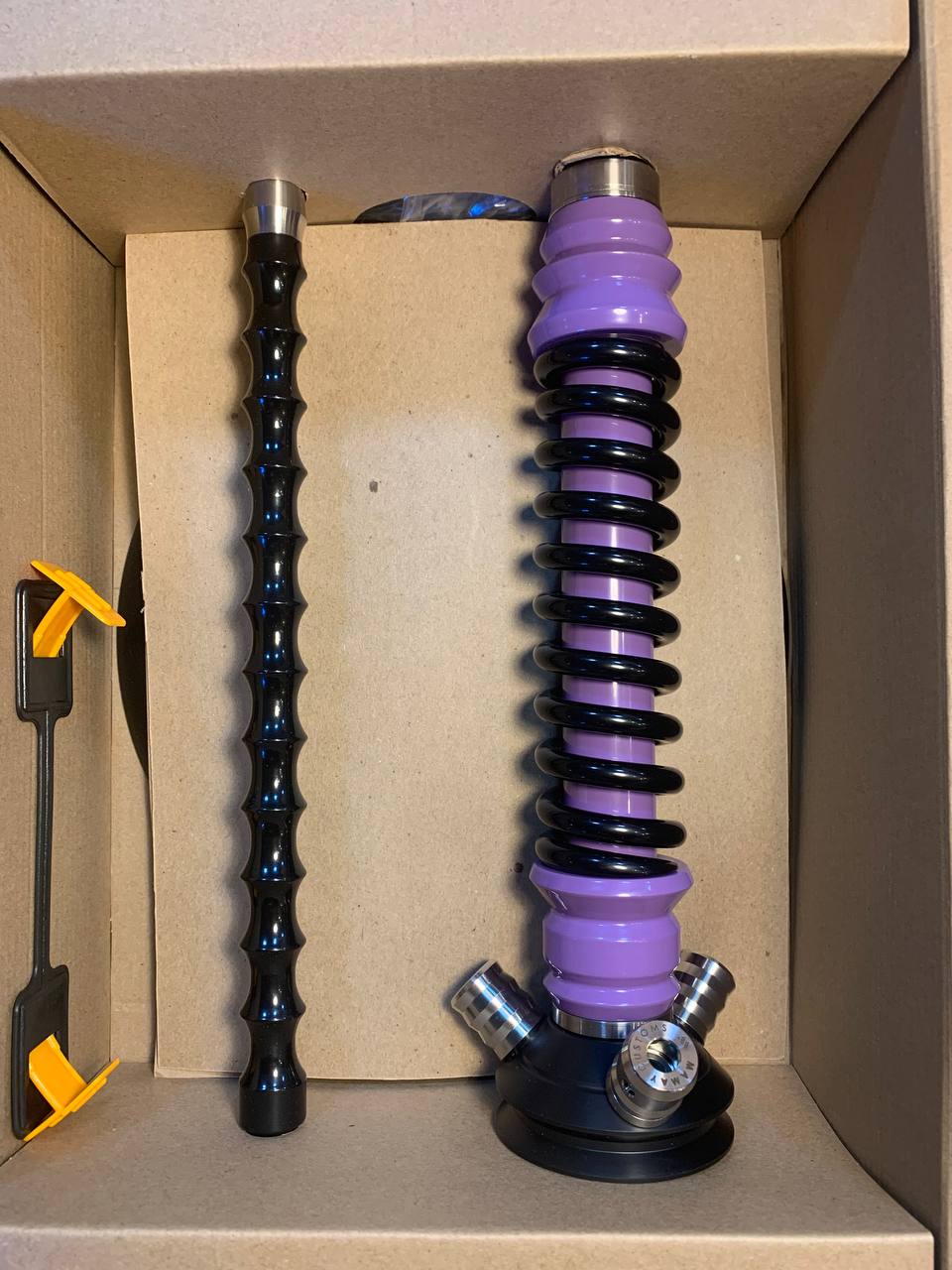 Кальян - Mamay - Coilovers Mini - ( Сиреневая шахта - черная спираль )