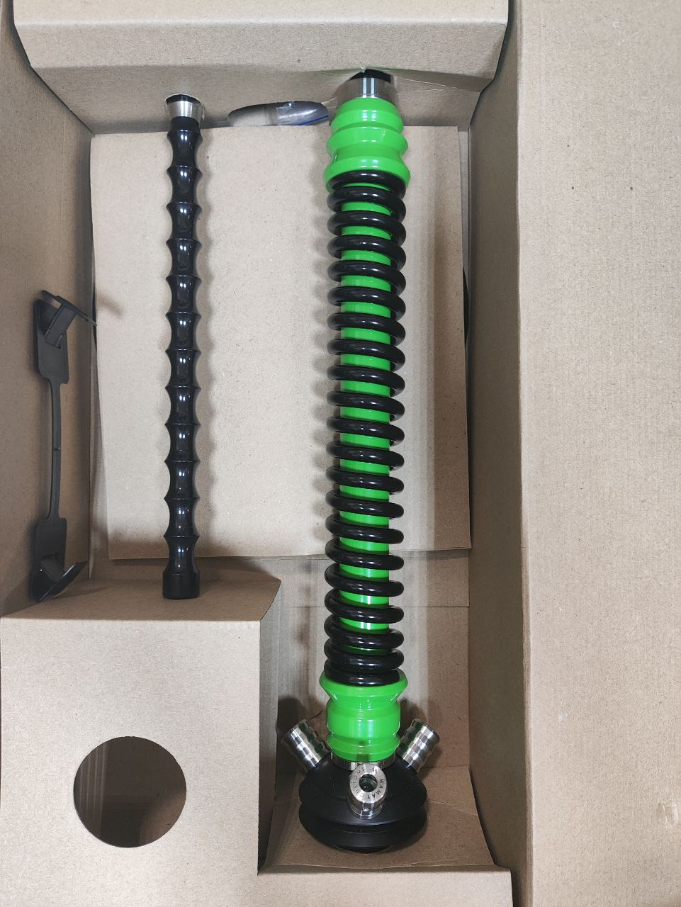 Кальян - Mamay - Coilovers - ( Зеленая шахта - черная спираль )