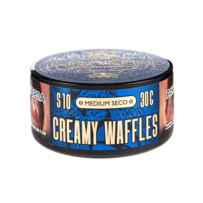 Табак для кальяна - Kraken - MS - Creamy Waffles ( с ароматом сливочные вафли ) - 30 г