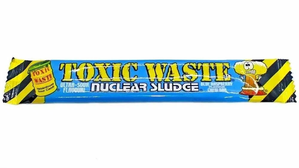 Жевательная конфета Toxic Waste - Blue Raspberry - 20 гр