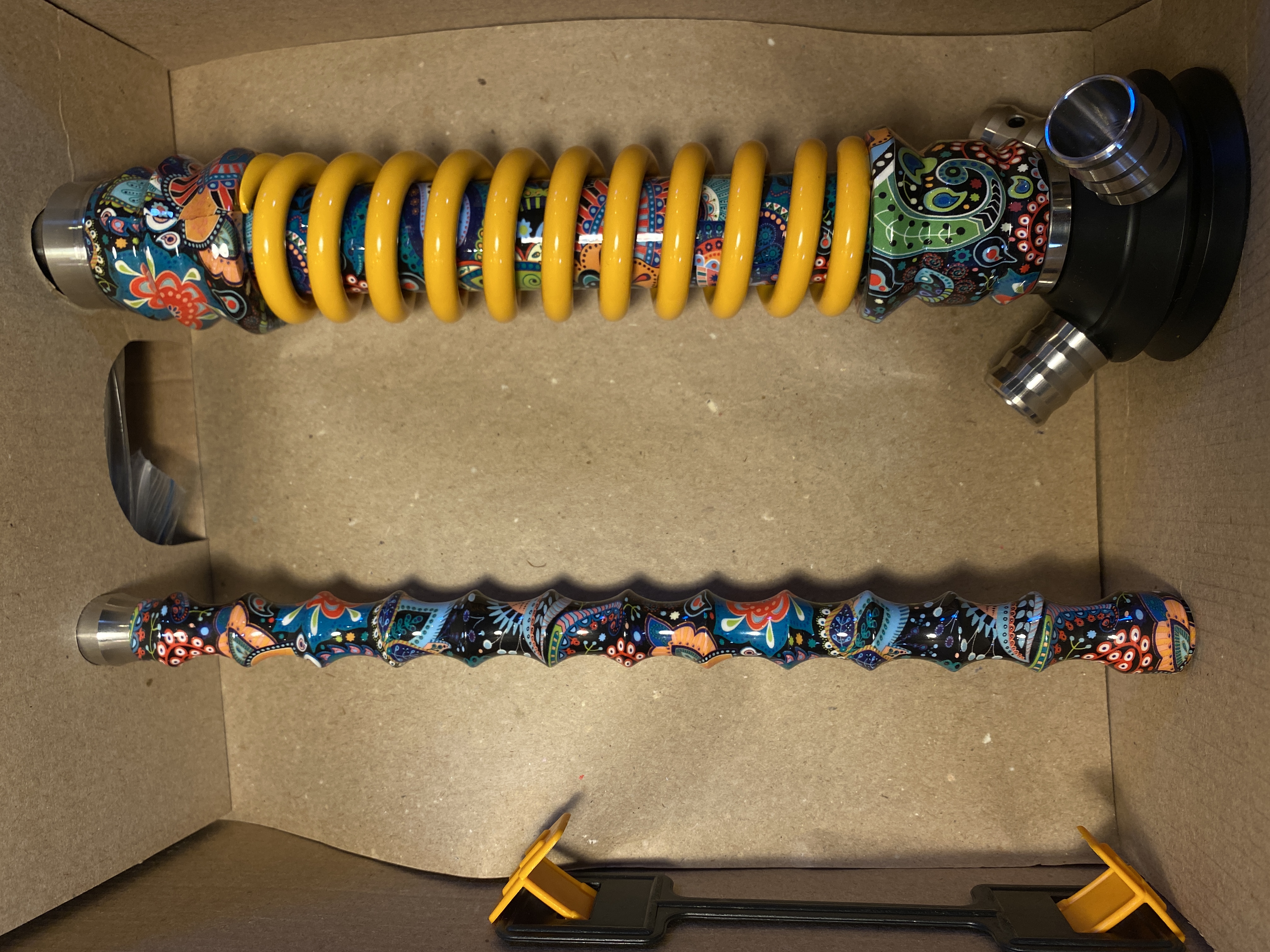 Кальян - Mamay - Coilovers Mini - ( Flowers шахта - желтая спираль )