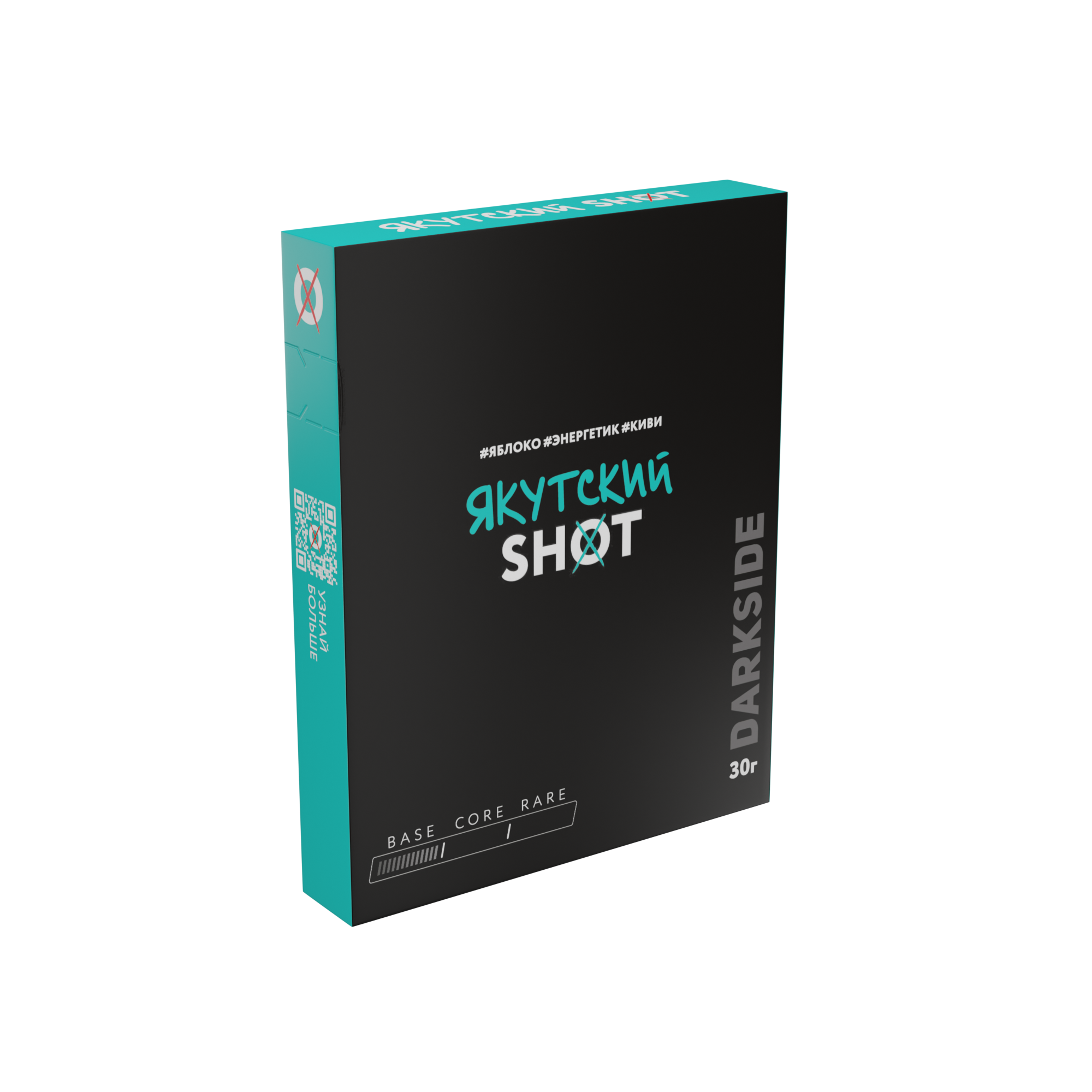 Табак для кальяна - Darkside - Shot - Якутский бит ( с ароматом яблоко, энергетик, киви ) - 30 г