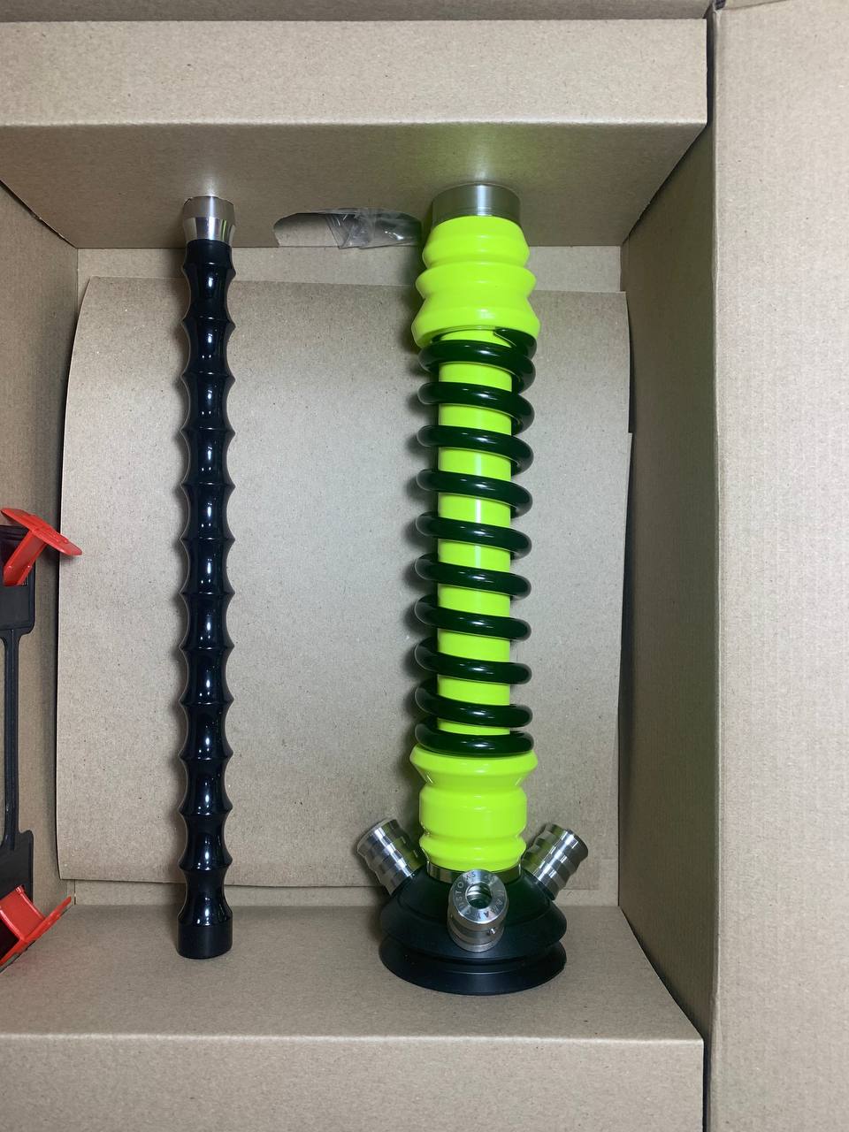 Кальян - Mamay - Coilovers Mini - ( Желтый флюр шахта - черная спираль )