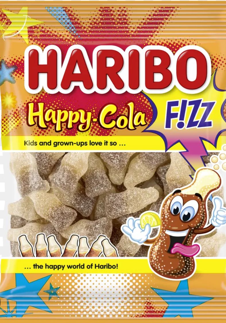 Мармелад жевательный Haribo - Fizz Happy Cola - 70 гр