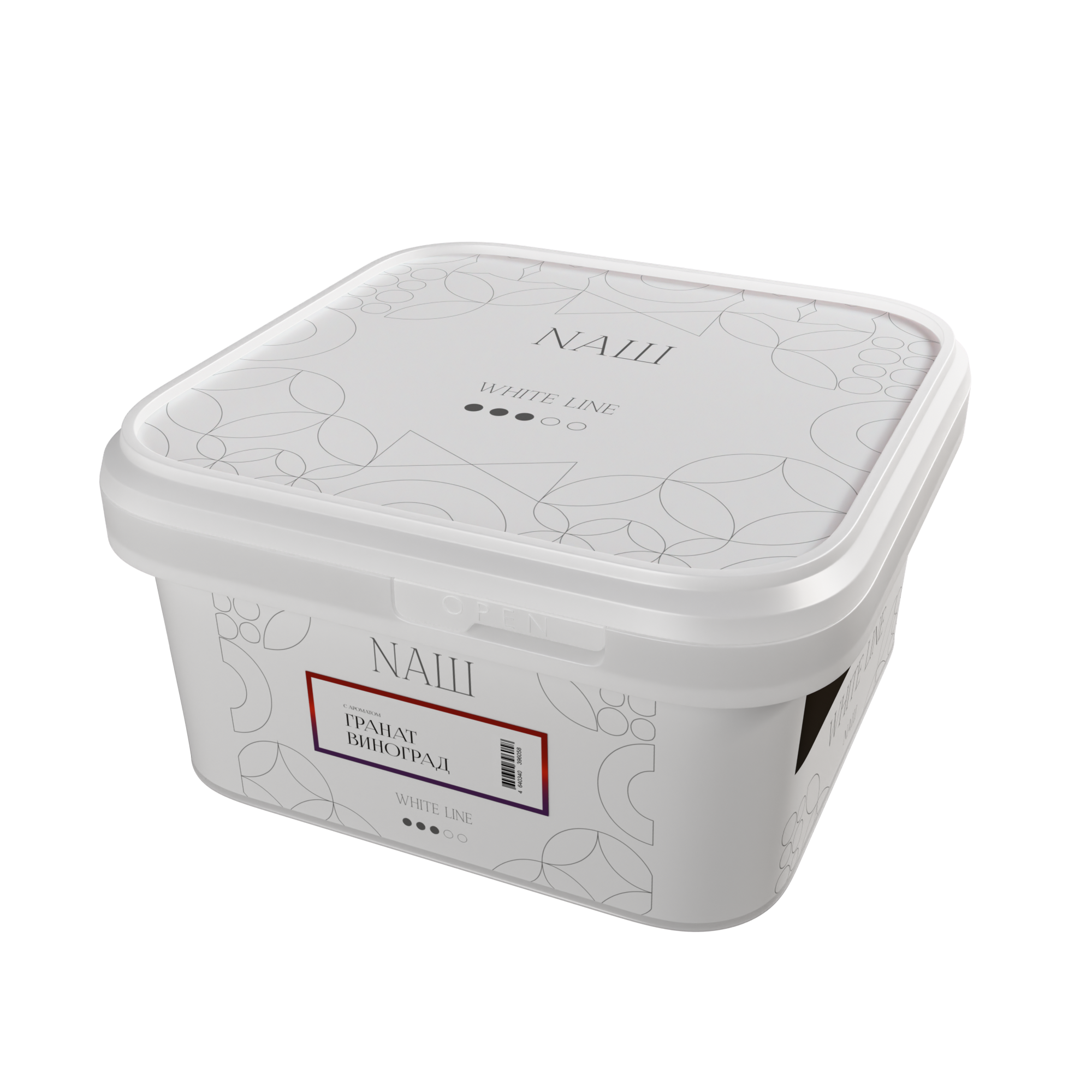 Табак для кальяна - NAШ - ГРАНАТ ВИНОГРАД ( с ароматом гранат виноград ) - 200 г