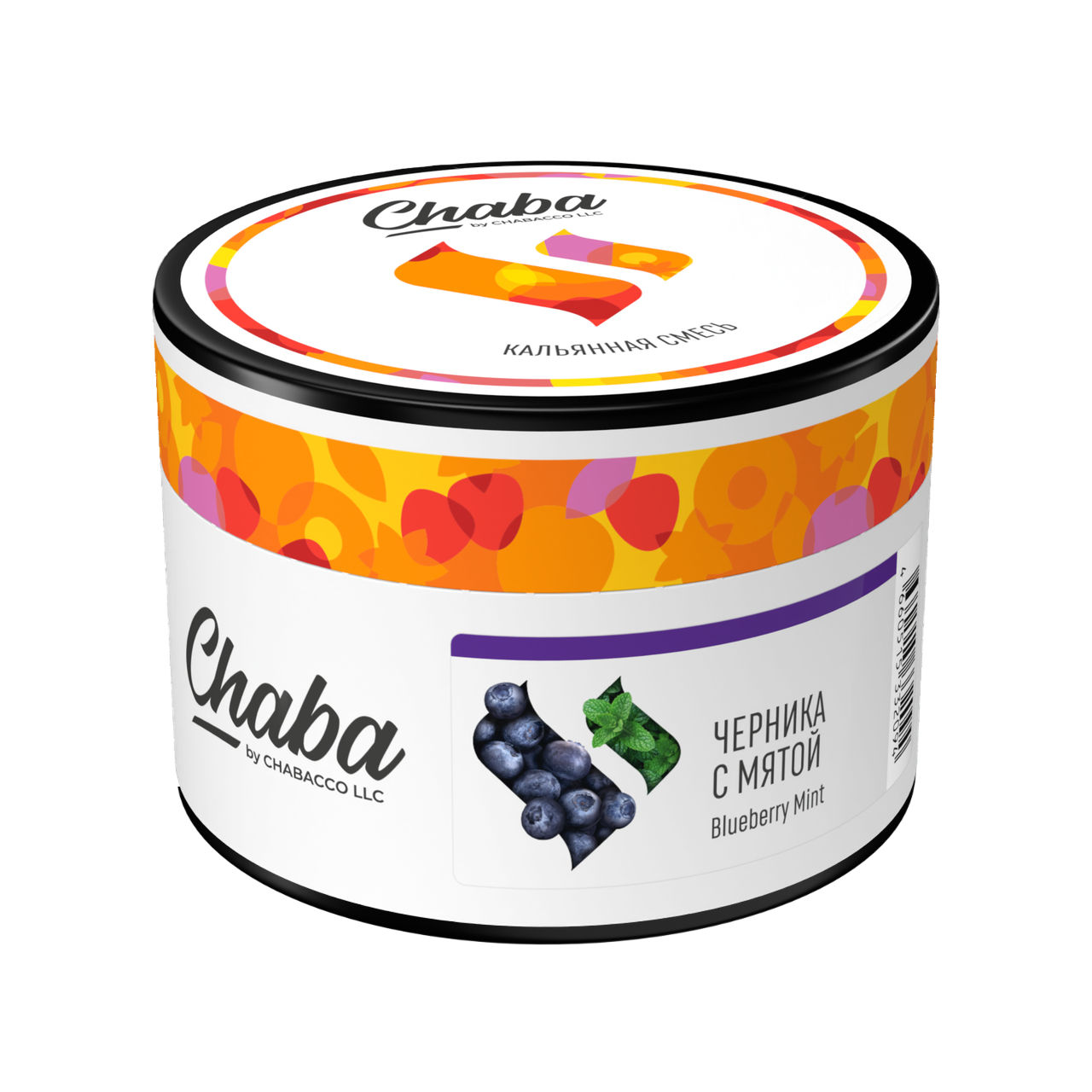 Бестабачная смесь для кальяна - Chaba - Blueberry Mint ( с ароматом черника с мятой ) - 40 г