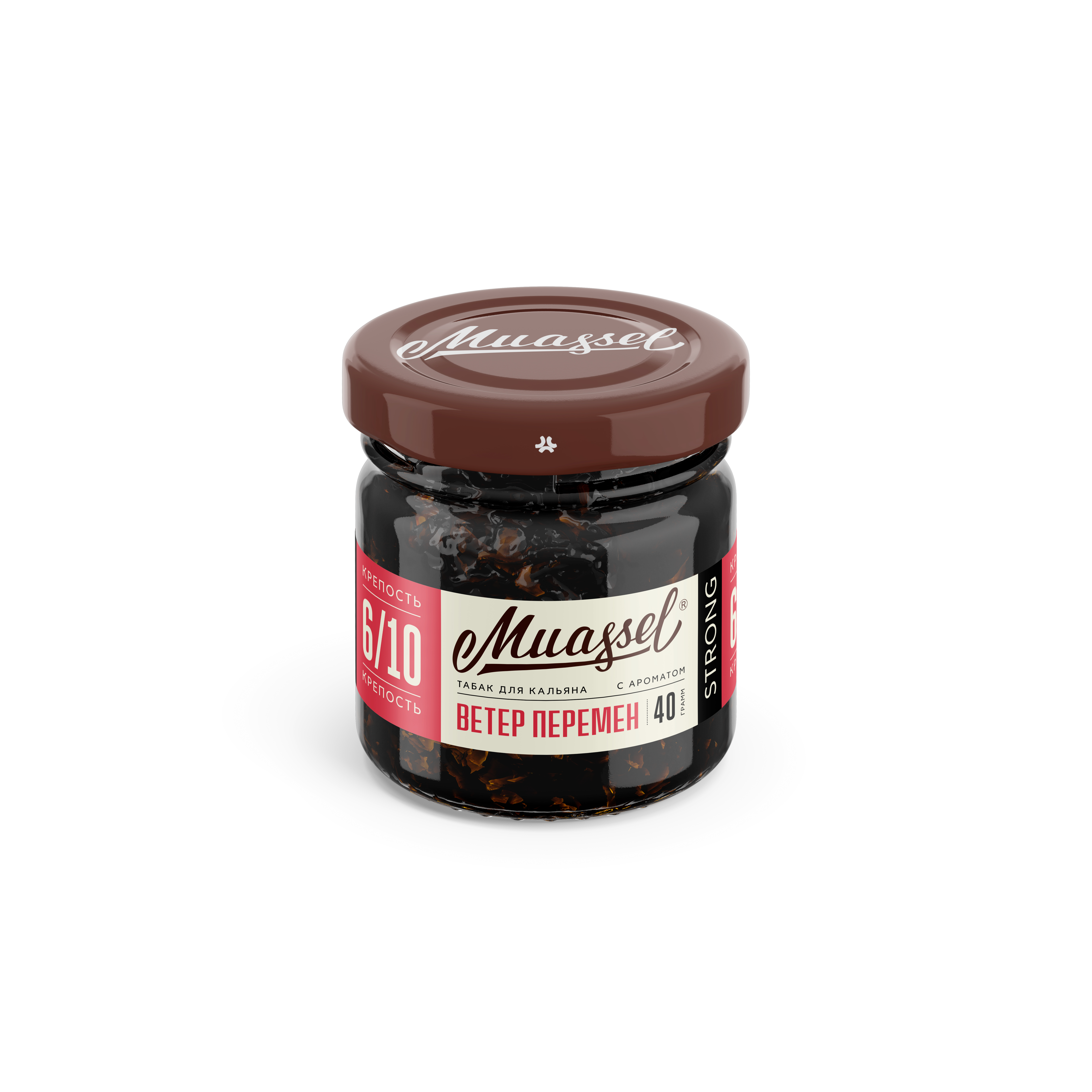 Табак для кальяна - Muassel strong 6/10 - Ветер перемен ( с ароматом арбуз ) - 40 г
