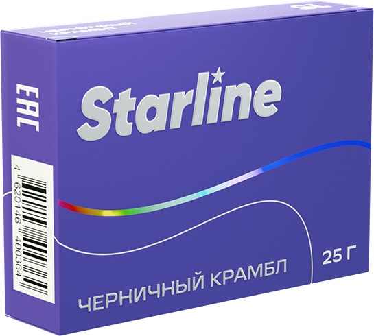Табак для кальяна - Starline - Черничный крамбл ( с ароматом черника ) - 25 г