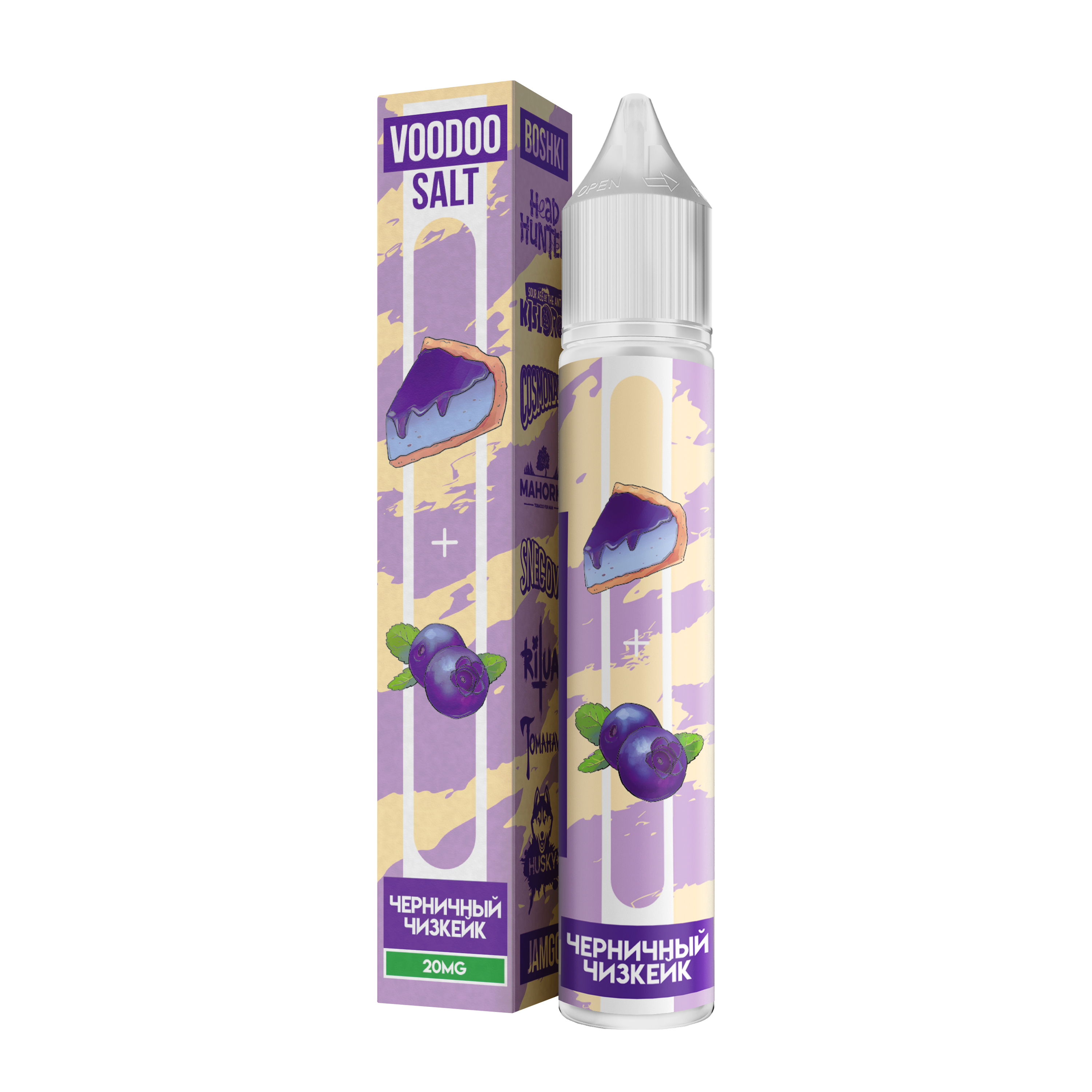 Жидкость - Voodoo - Черничный Чизкейк - strong - 30 ml