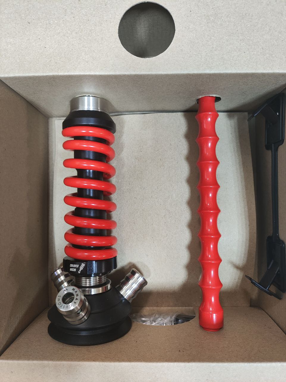 Кальян - Mamay - Coilovers Micro - ( Черная шахта - красная спираль )
