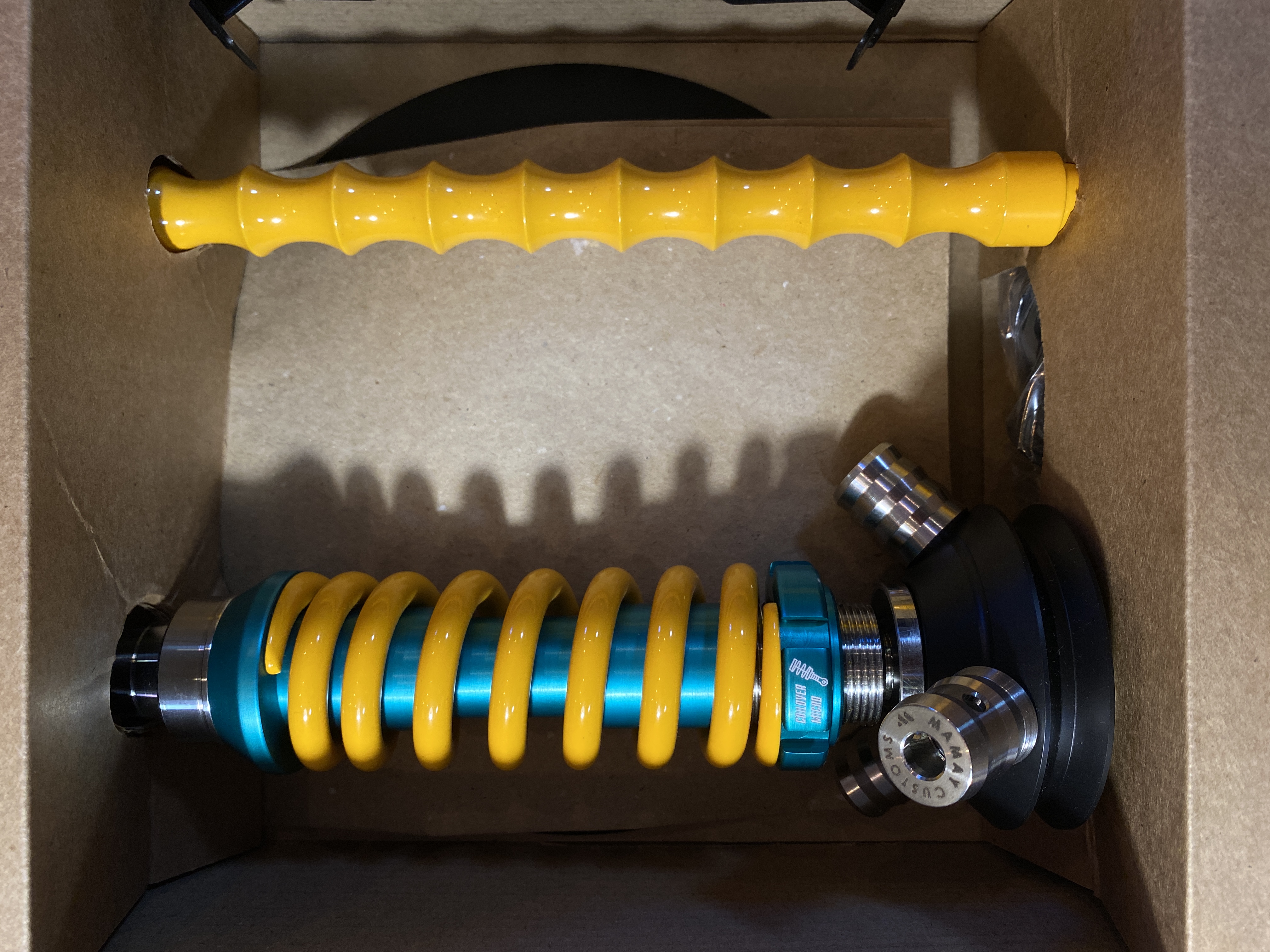 Кальян - Mamay - Coilovers Micro - ( Тифани шахта - желтая спираль )