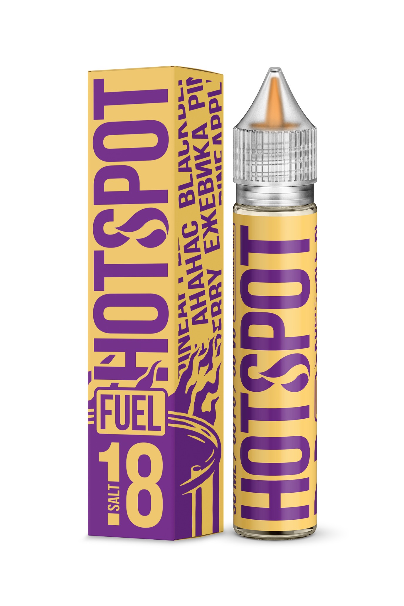 Жидкость - Hotspot Fuel - Salt 18 - Pineapple Blackberry - 30 ml