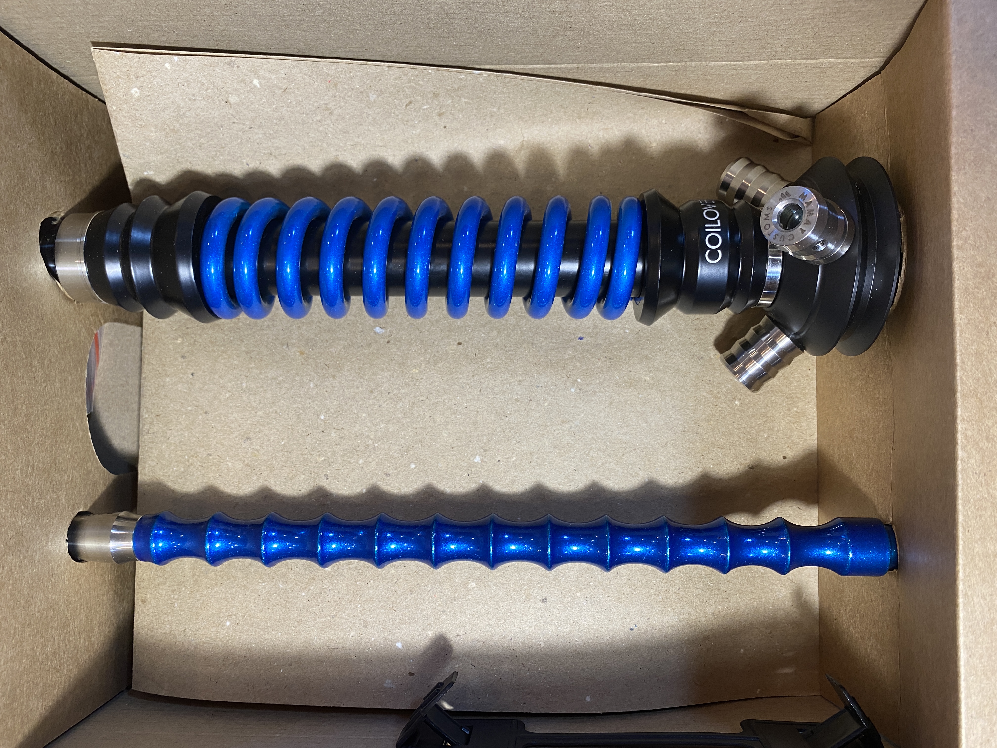 Кальян - Mamay - Coilovers Mini - ( Черный - Голубой лак )