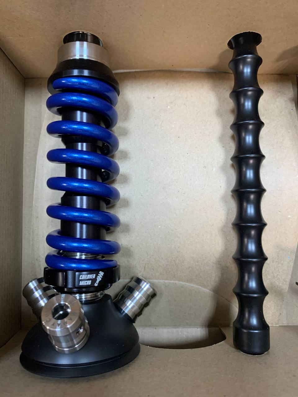 Кальян - Mamay - Coilovers Micro - ( Черная шахта - синяя спираль ) 3.18