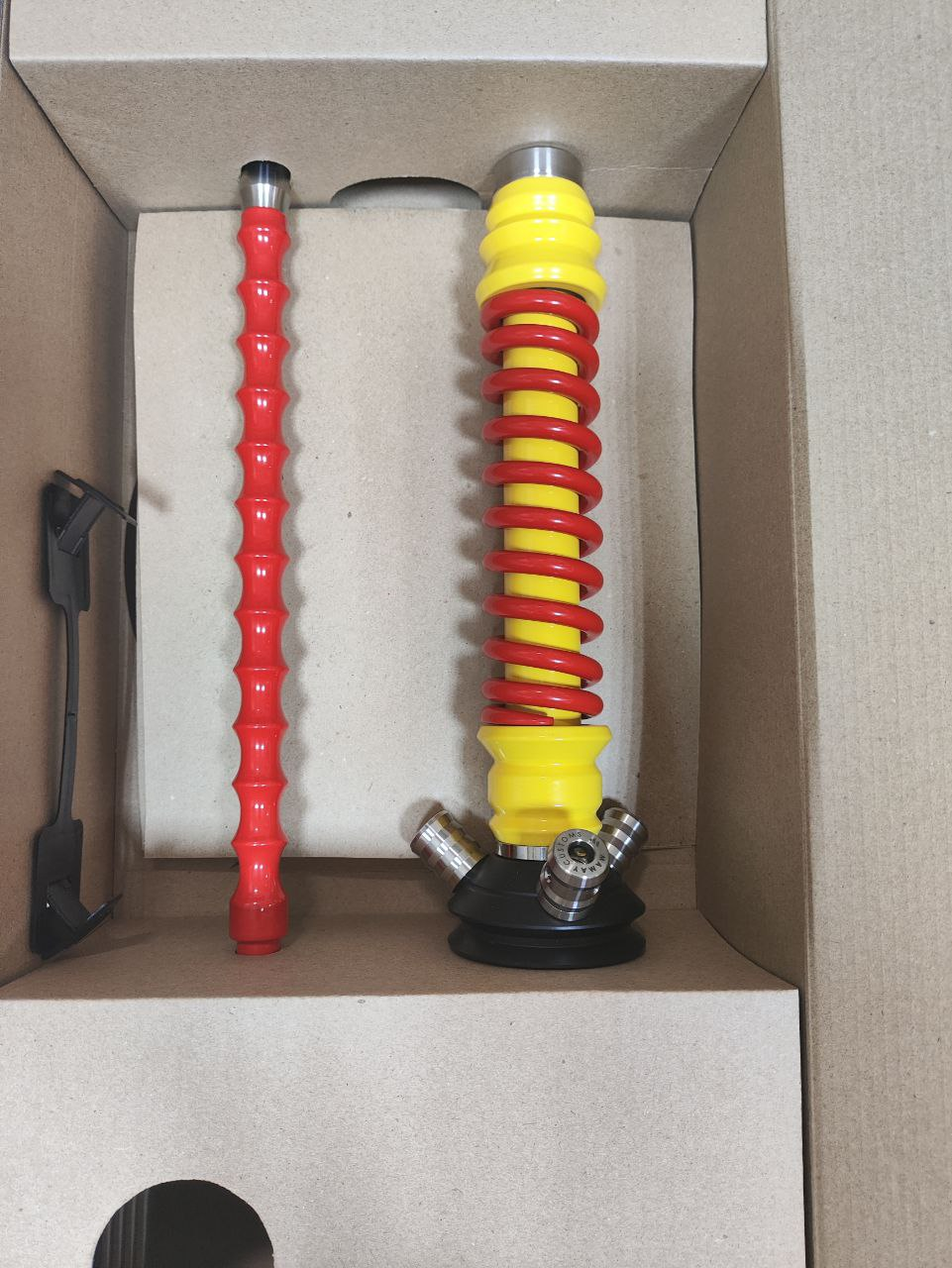 Кальян - Mamay - Coilovers Mini - ( Желтая шахта - красная спираль )