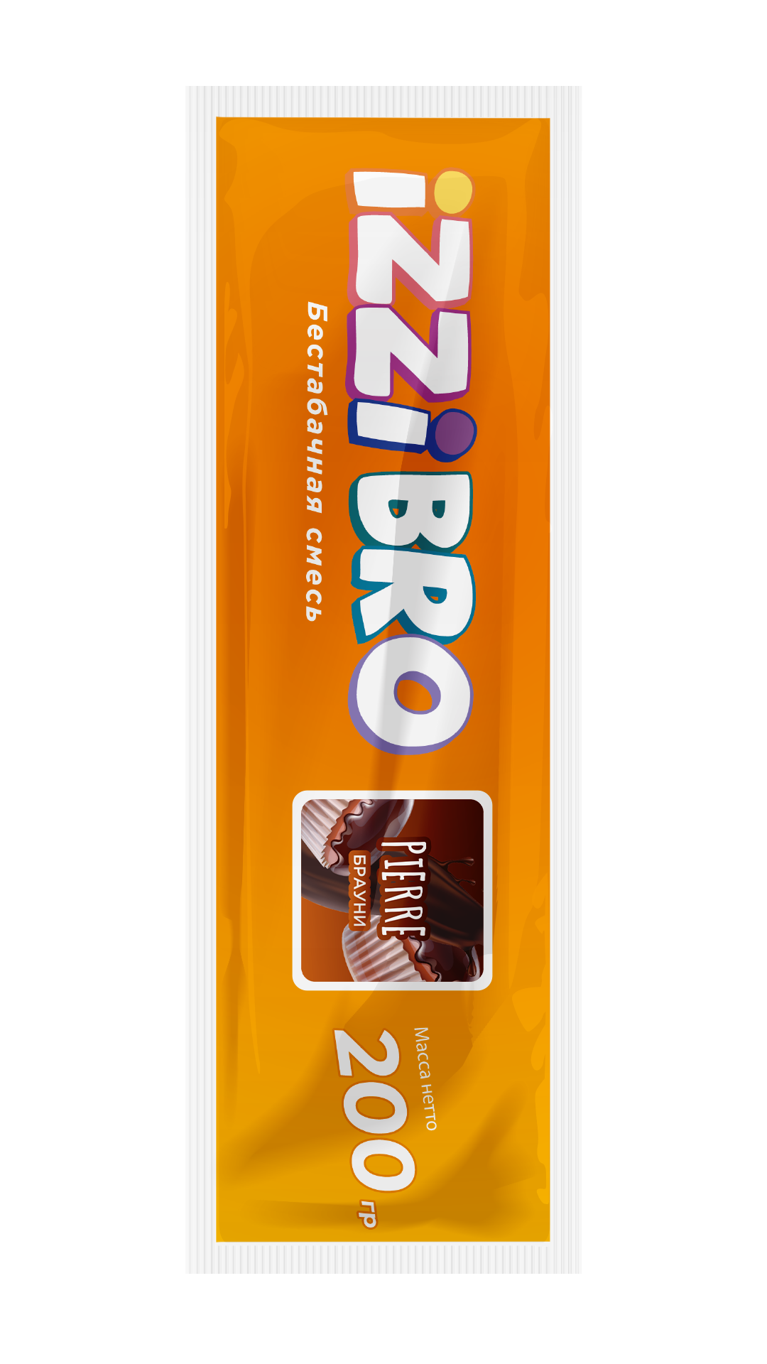 Бестабачная смесь для кальяна - IZZIBRO - PIERRE ( с ароматом шоколадный брауни ) - 200 г