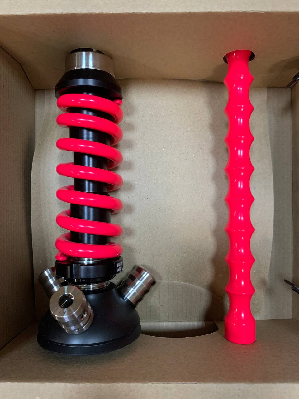 Кальян - Mamay - Coilovers Micro - ( Черная шахта - розовый флюр. спираль ) 3.11