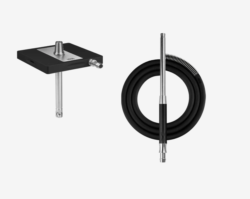 Кальян - Hoob - Atom - Black ( Stanless Steel ) - BOX - БЕЗ КОЛБЫ