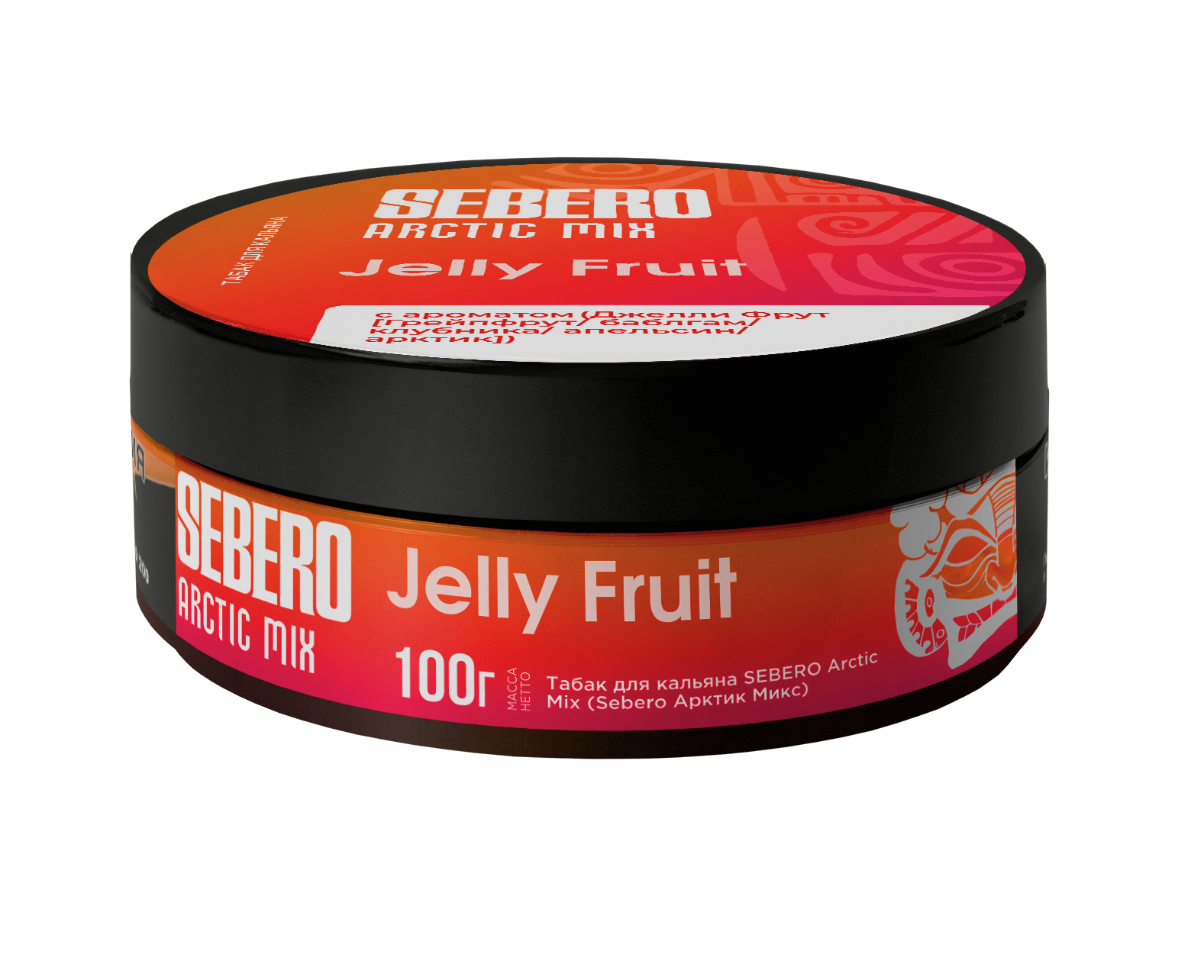 Табак для кальяна - Sebero Arctic Mix - Jelly Fruit ( с ароматом грейпфрут, баблгам, клубника, апельсин, арктик ) - 100 г