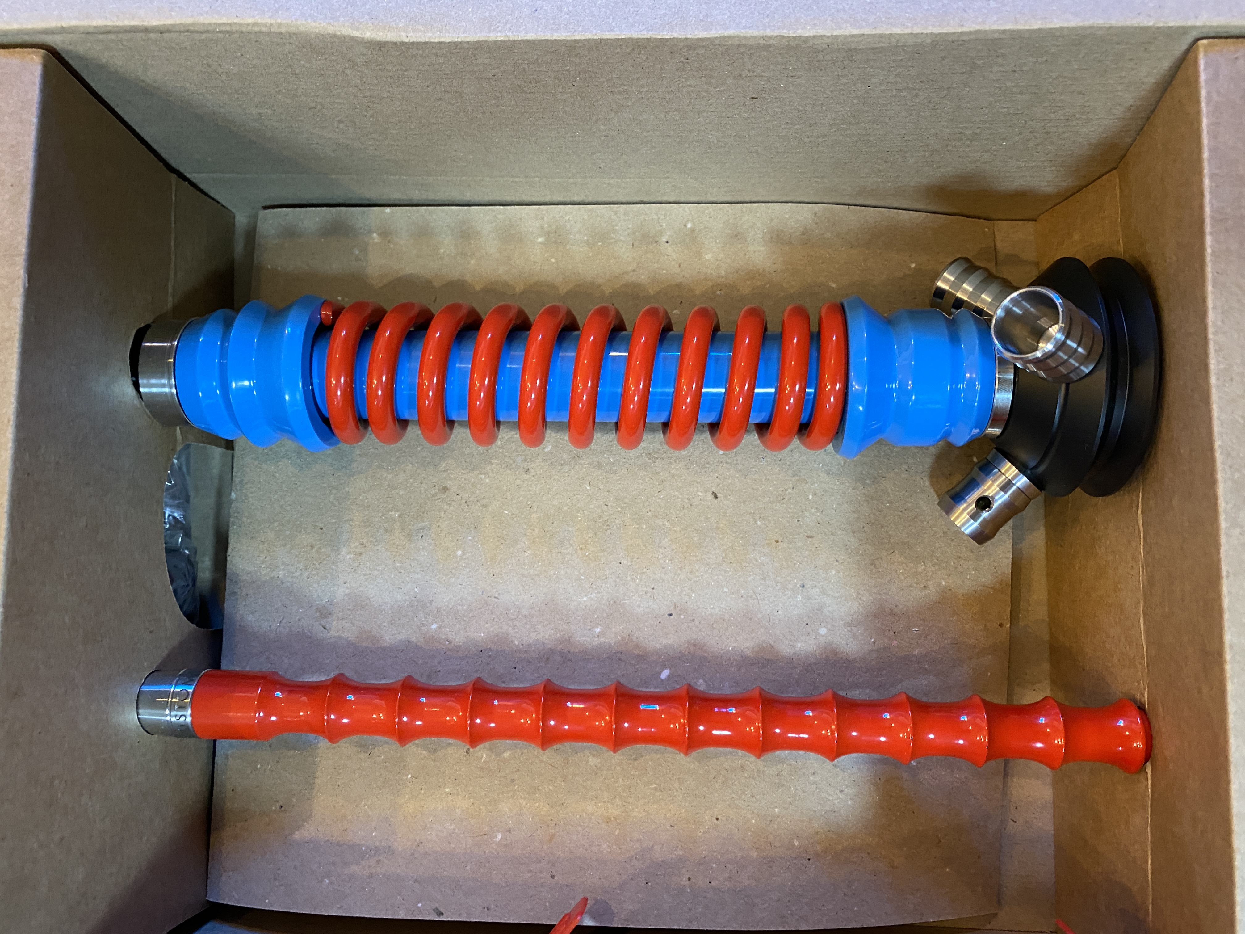 Кальян - Mamay - Coilovers Mini - ( Синяя шахта - Красная спираль  )