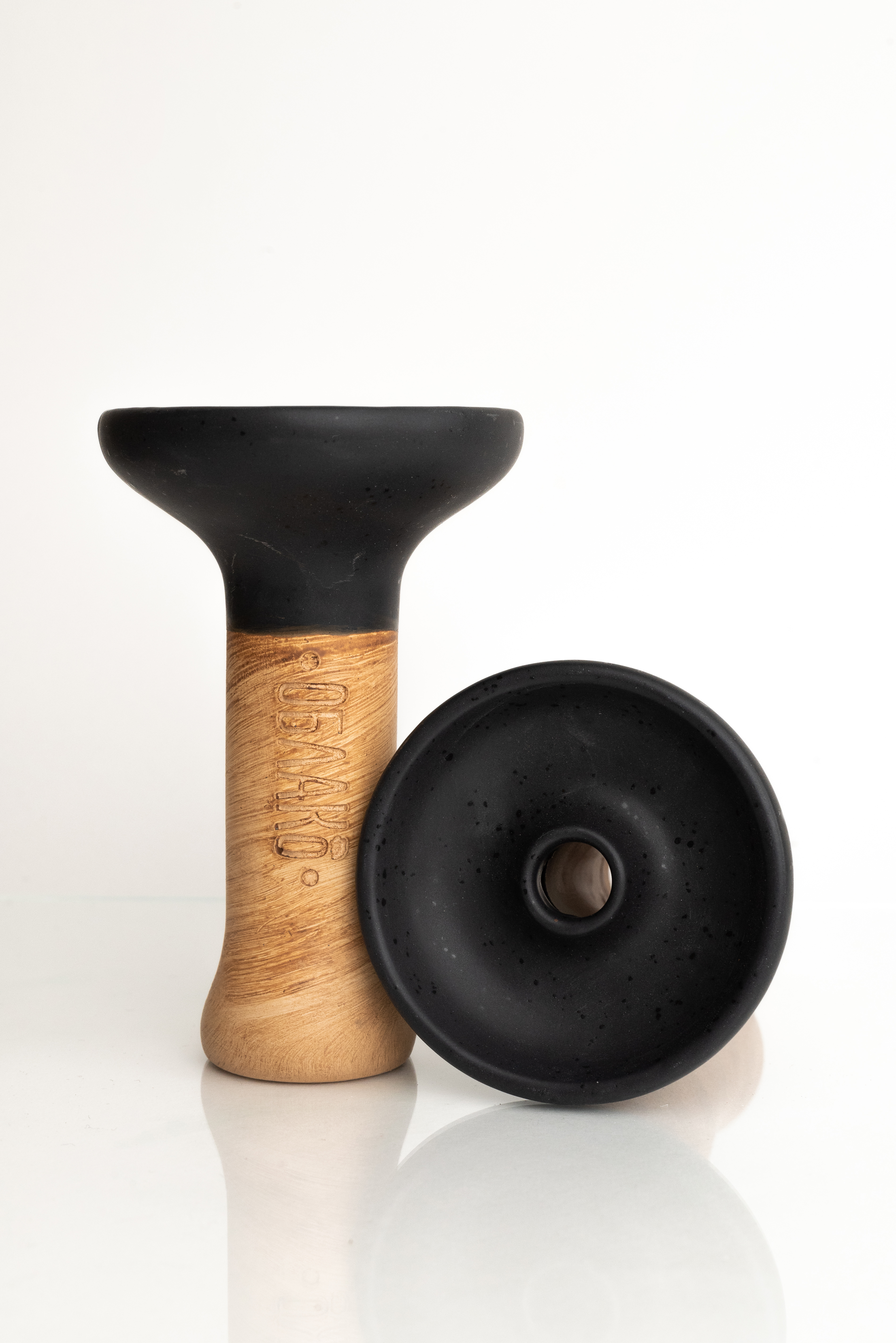 Чаша для кальяна - Облако - M - Phunnel Glaze - черный матовый ( фанэл )