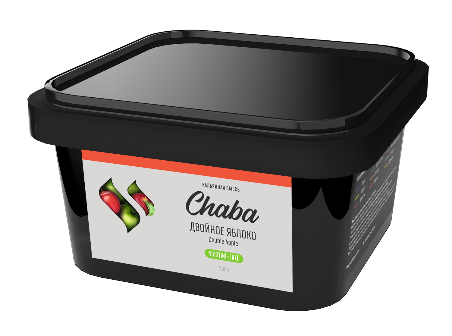 Безникотиновая смесь для кальяна - CHABA - Double Apple ( с ароматом двойное яблоко ) - 200 г