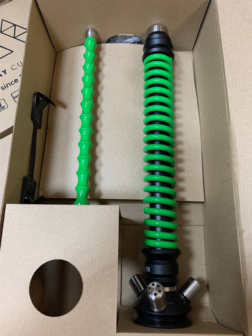 Кальян - Mamay - Coilovers - ( Черный шахта - Салат спираль ) - 1.15