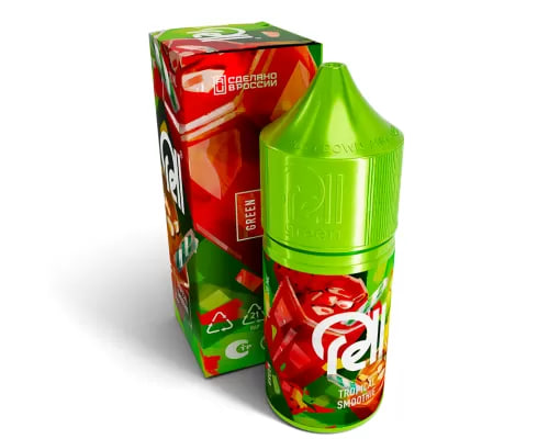 Жидкость для ЭСДН RELL GREEN - Tropical Smoothie ( с ароматом тропический смузи ) - 10 мл / 18 мг/см3