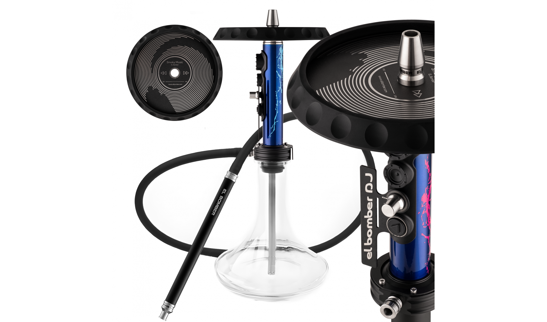 Кальян - El Bomber - DJ ( шахта/шланг/мундштук/уплотнители)