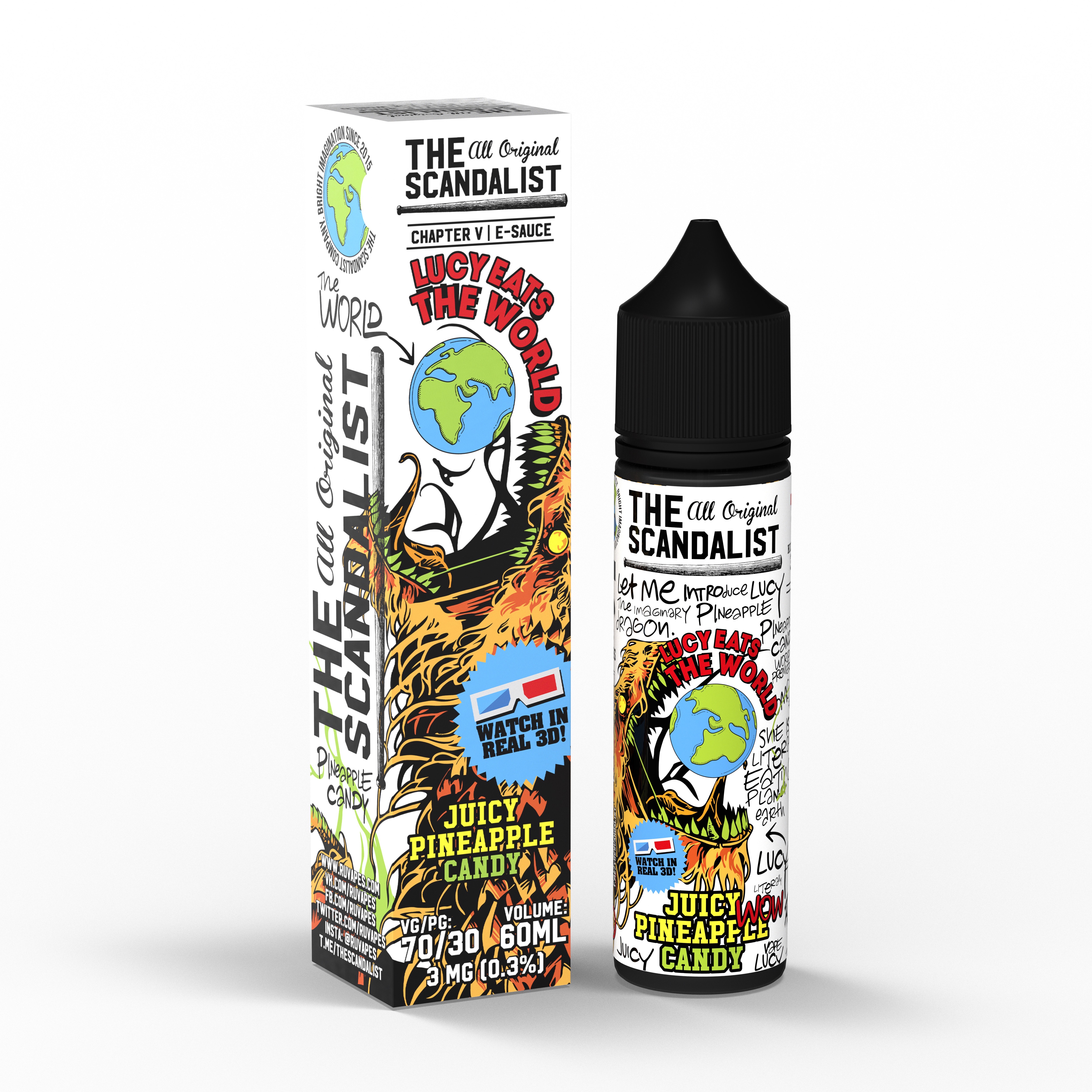 Жидкость - The Scandalist - 3 mg - Lucy Eats the World - 60 ml