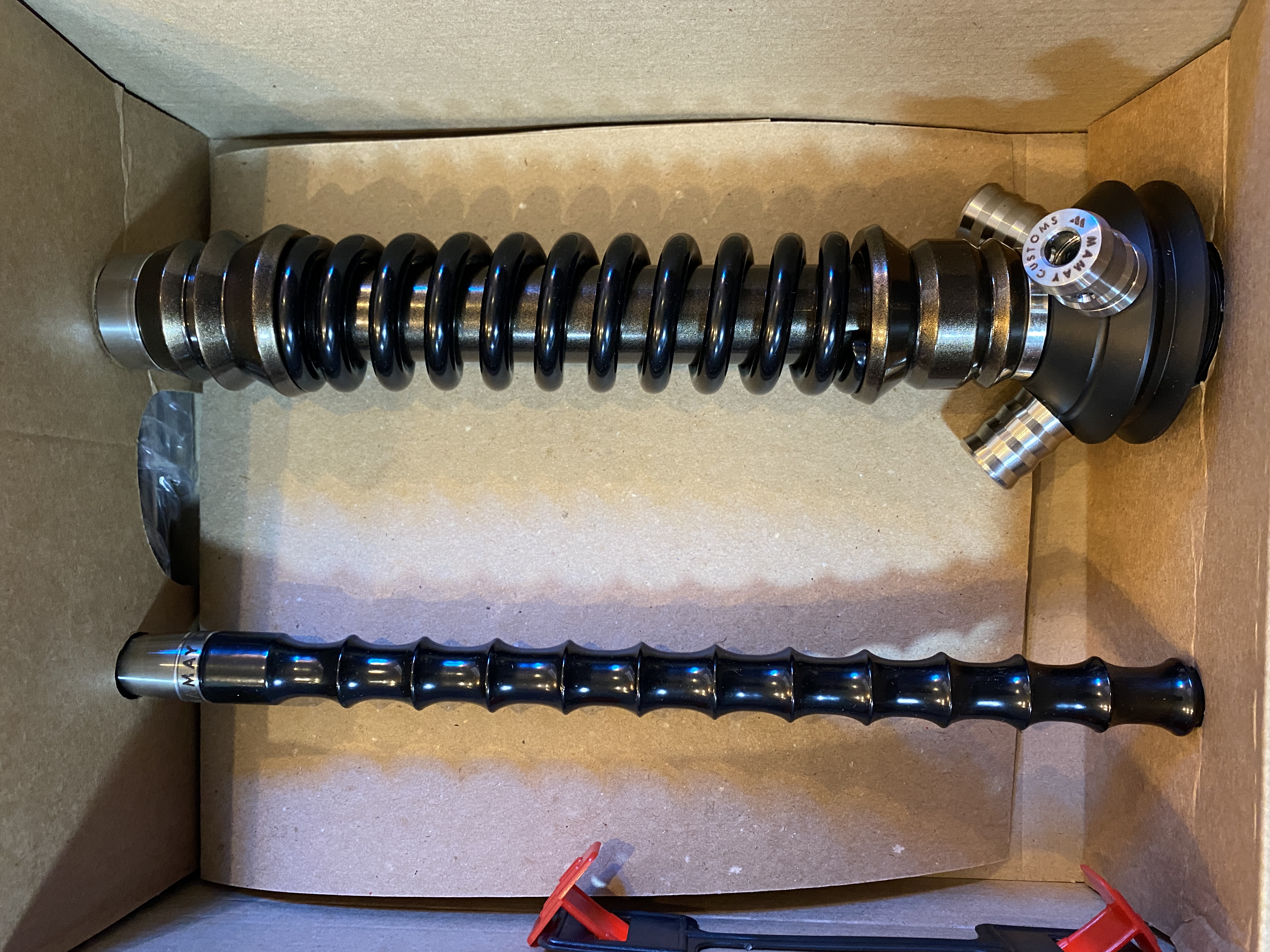 Кальян - Mamay - Coilovers Mini - ( Бронза шахта - Черный глянец спираль ) 2.32