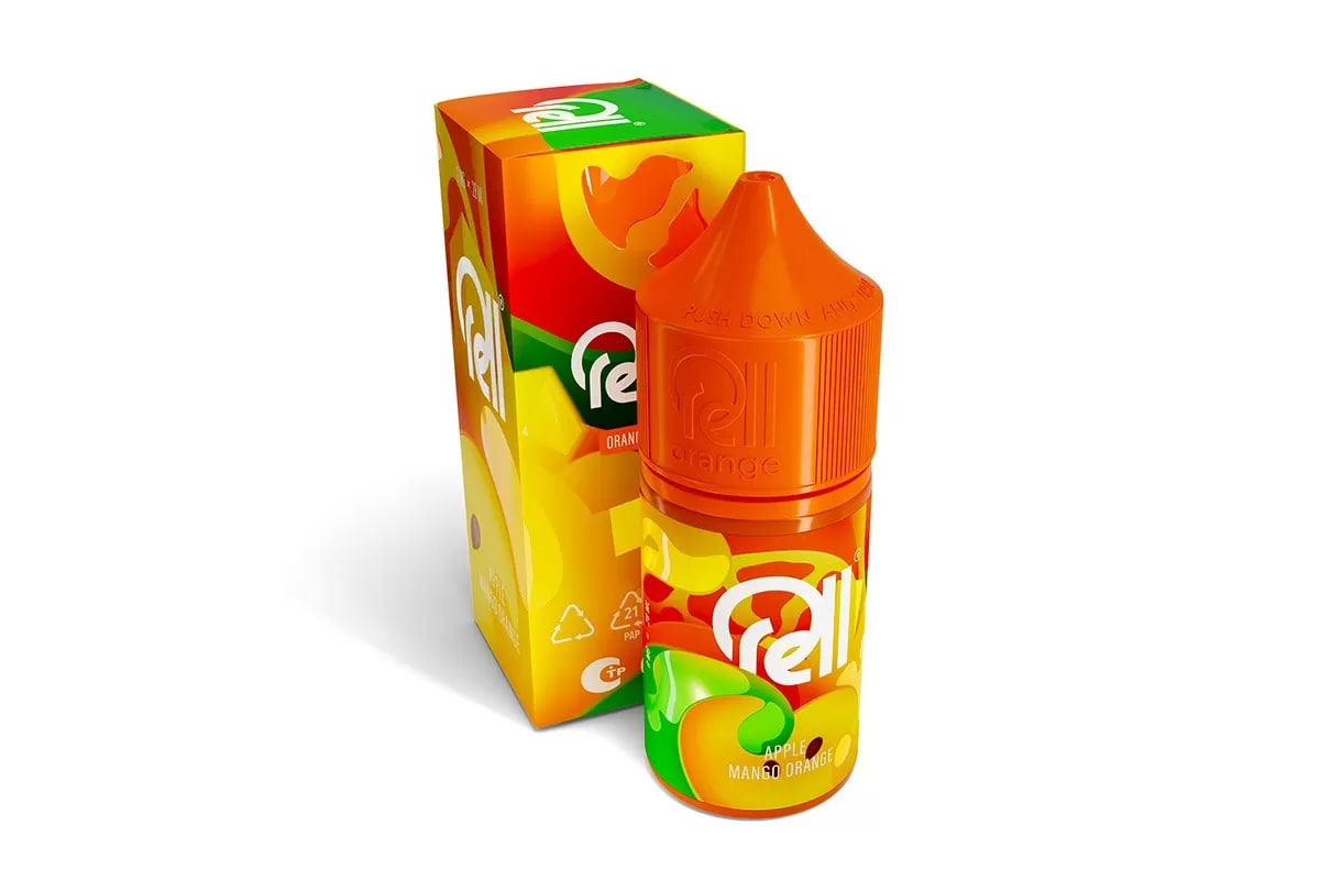 Жидкость для ЭСДН RELL ORANGE - Apple Mango Orange ( с ароматом яблоко-манго-апельсин ) - 10 мл / 18 мг/см3