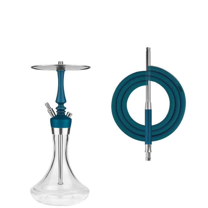 Кальян - Hoob - Mars Pro Mini - Marine Blue ( Steel )+ колба в комплекте