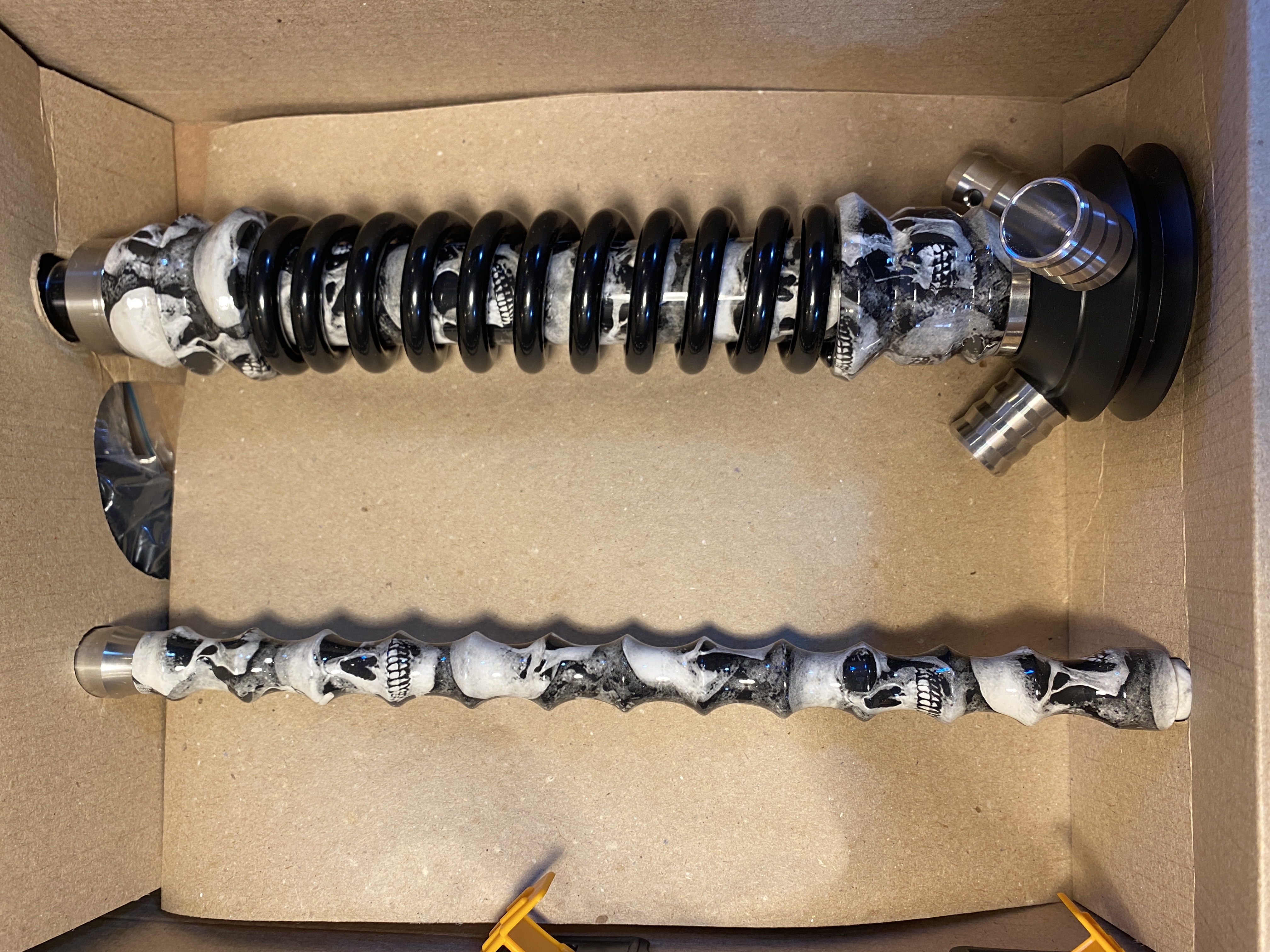 Кальян - Mamay - Coilovers Mini - ( Череп основа - черная спираль )