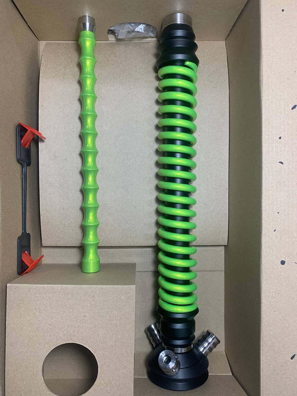 Кальян - Mamay - Coilovers - ( Черная шахта - салатовый лак спираль ) 1.6