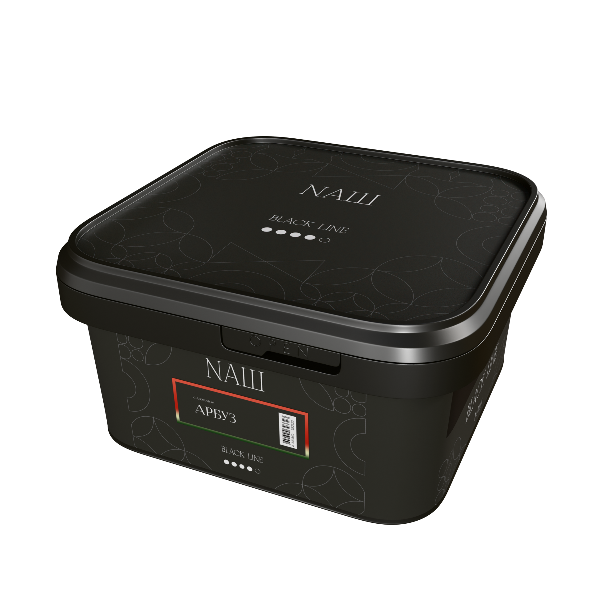 Табак для кальяна - Nаш Black - АРБУЗ ( с ароматом арбуз ) - 200 г